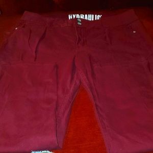 Hydraulic burgandy 14p Ankle pants